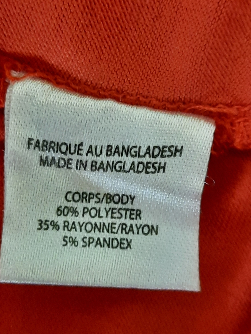 ACX Women’s Short Sleeve Twist Front Tee - Coral Red Size M - Picture 5 of 6